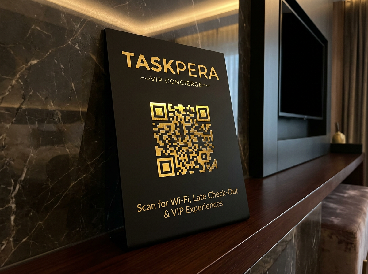Taskpera QR asistan standı